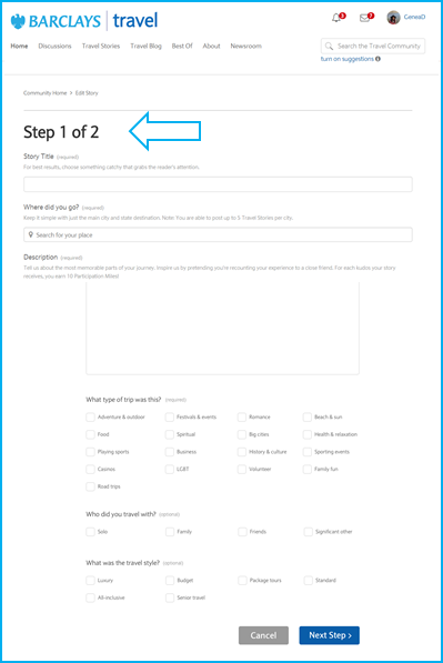 Two-Step Story Upload Process